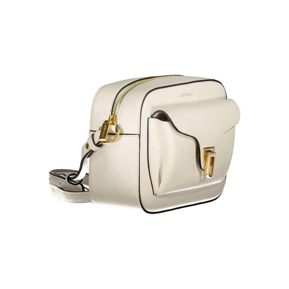 Coccinelle White Leather Handbag - Hilstor