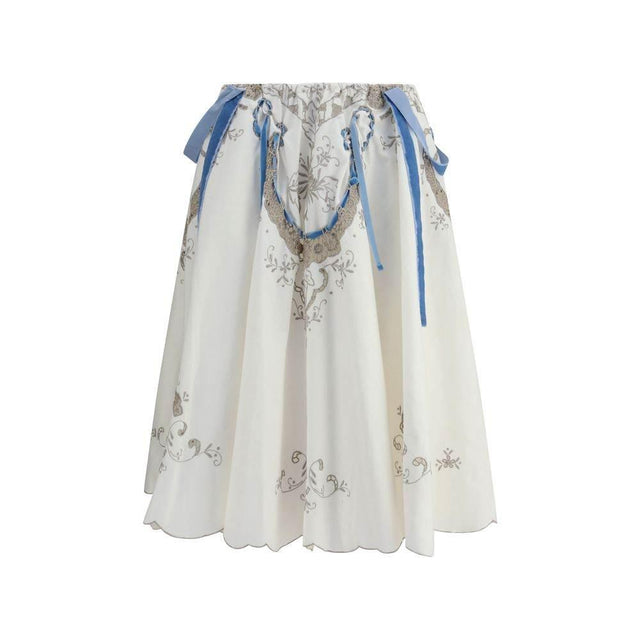Ella Cotton midi Skirt - Hilstor