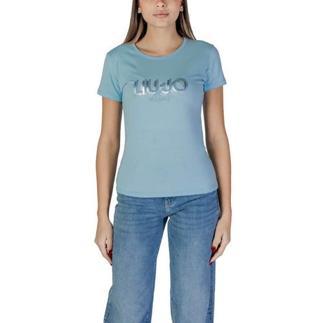 Liu Jo Blue Cotton Tops & T-Shirt - Hilstor