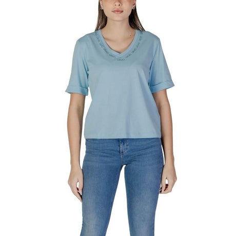 Liu Jo Blue Cotton Tops & T-Shirt - Hilstor