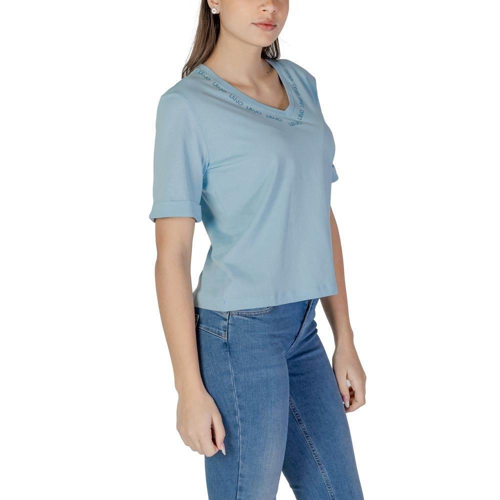 Liu Jo Blue Cotton Tops & T-Shirt - Hilstor