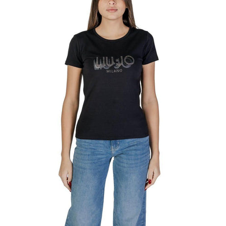 Liu Jo Black Cotton Tops & T-Shirt - Hilstor