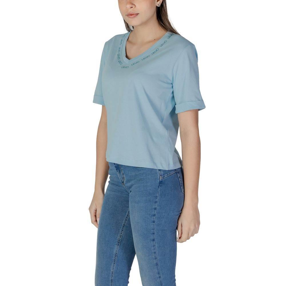 Liu Jo Blue Cotton Tops & T-Shirt - Hilstor