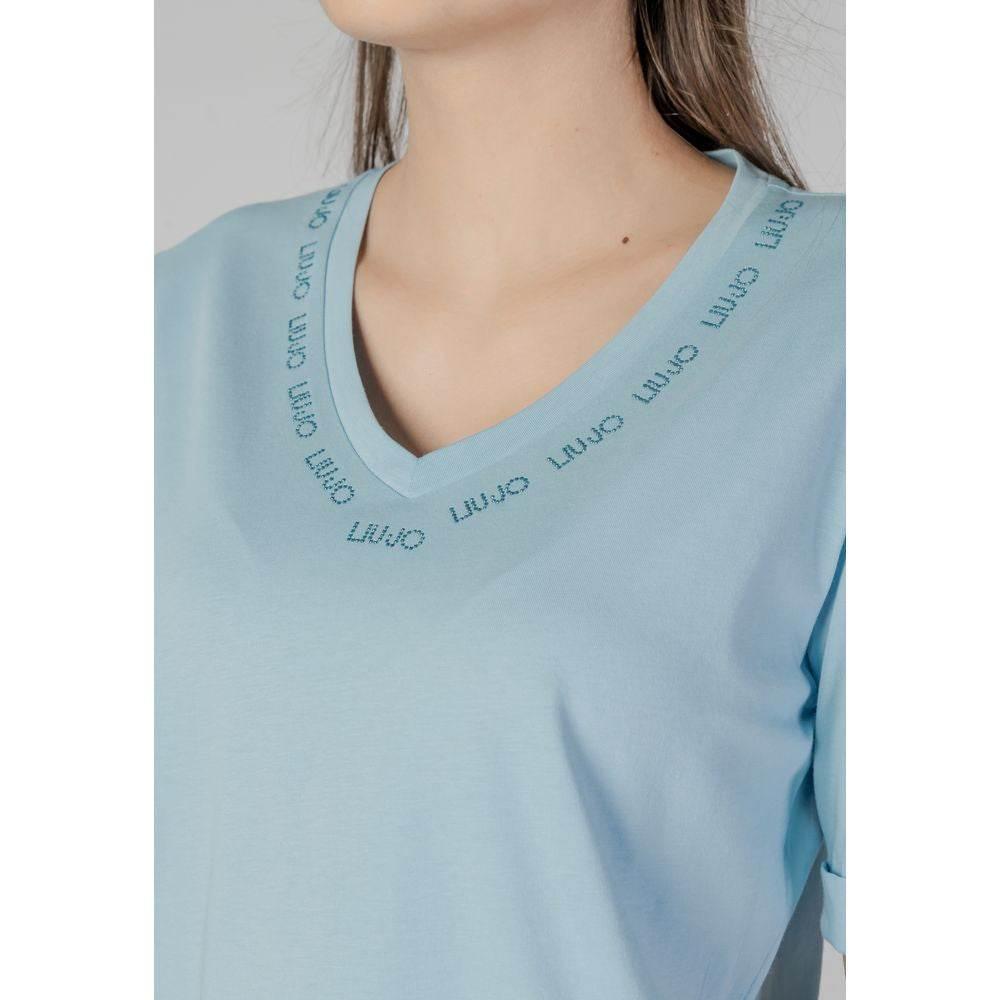 Liu Jo Blue Cotton Tops & T-Shirt - Hilstor
