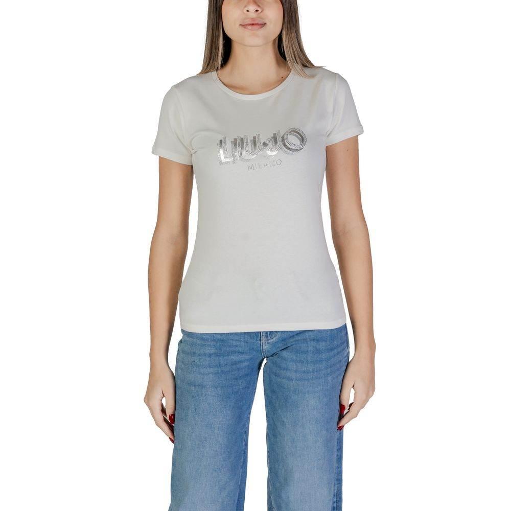 Liu Jo White Cotton Tops & T-Shirt - Hilstor