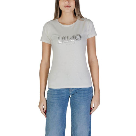 Liu Jo White Cotton Tops & T-Shirt - Hilstor