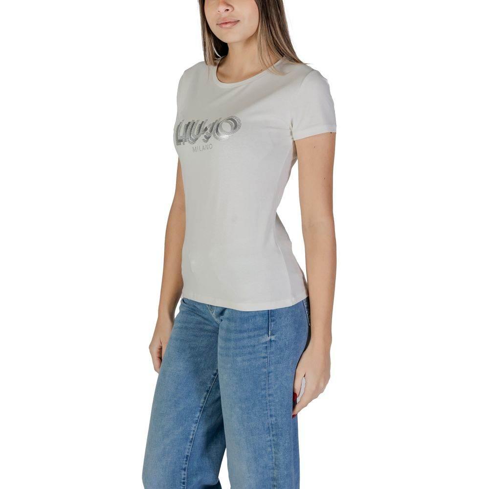 Liu Jo White Cotton Tops & T-Shirt - Hilstor