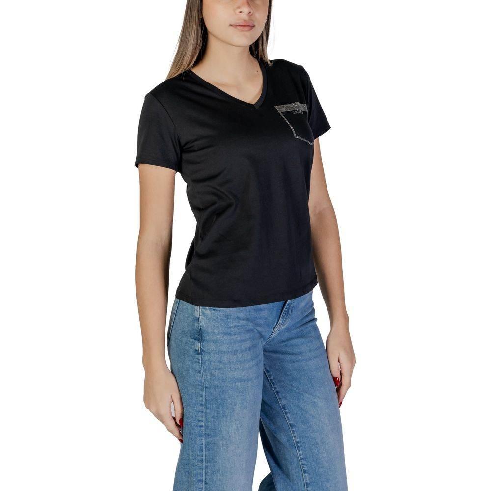 Liu Jo Black Cotton Tops & T-Shirt - Hilstor
