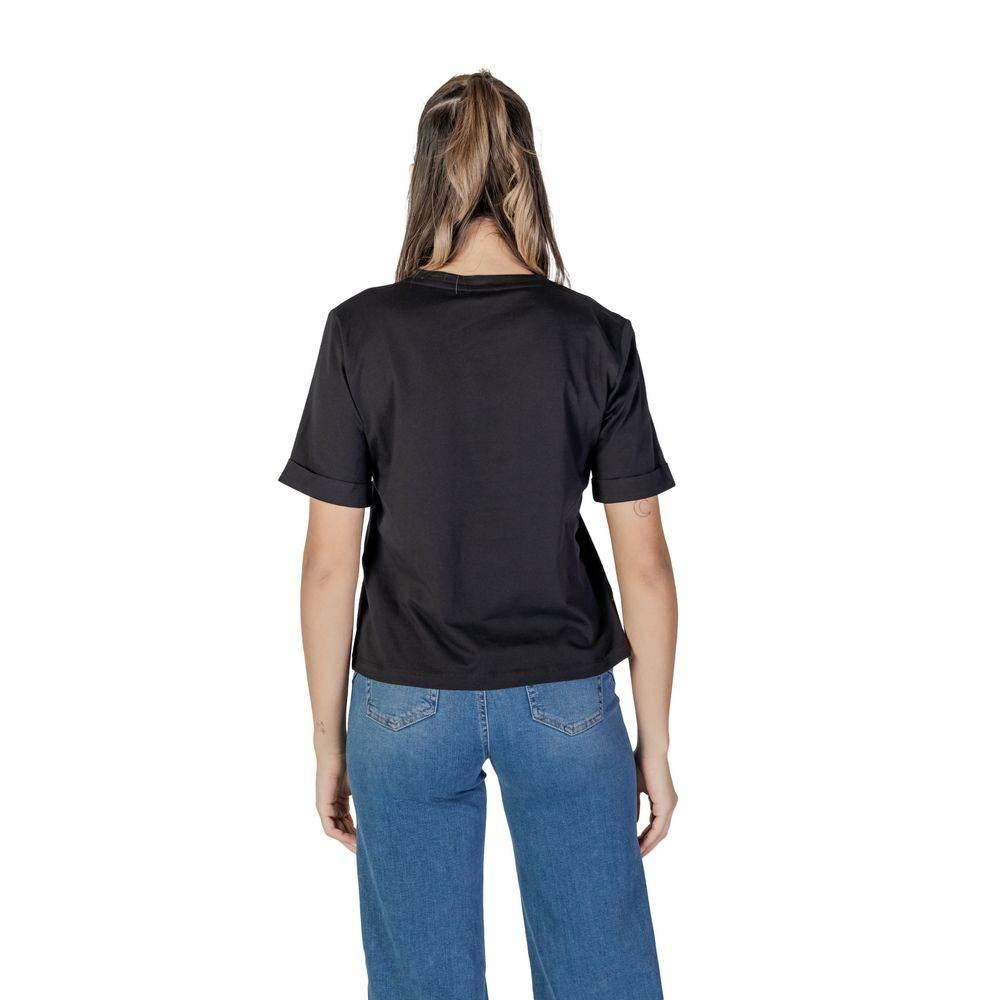 Liu Jo Black Cotton Tops & T-Shirt - Hilstor
