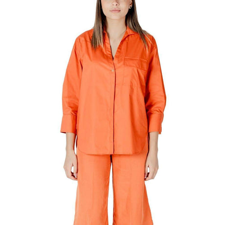Liu Jo Orange Cotton Shirt - Hilstor