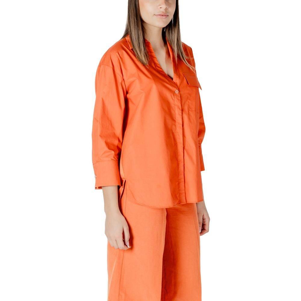 Liu Jo Orange Cotton Shirt - Hilstor