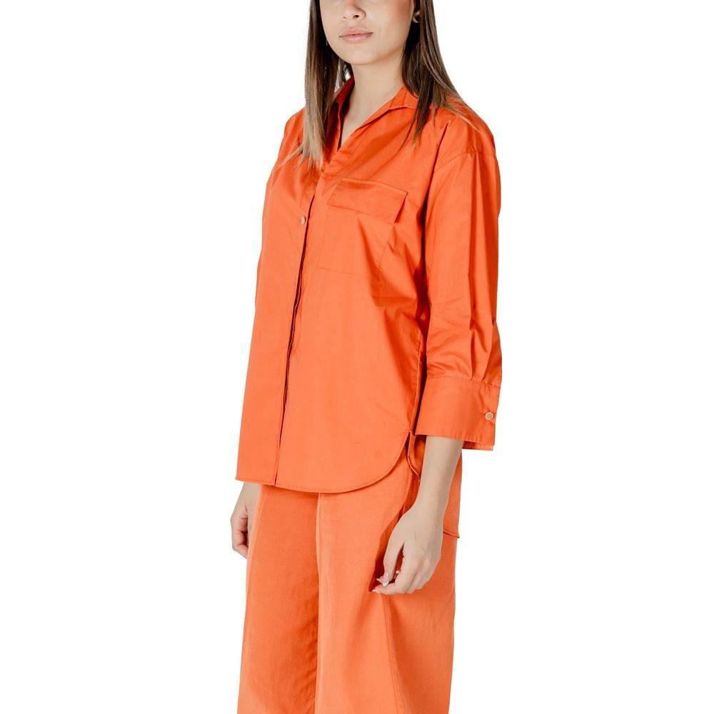 Liu Jo Orange Cotton Shirt - Hilstor