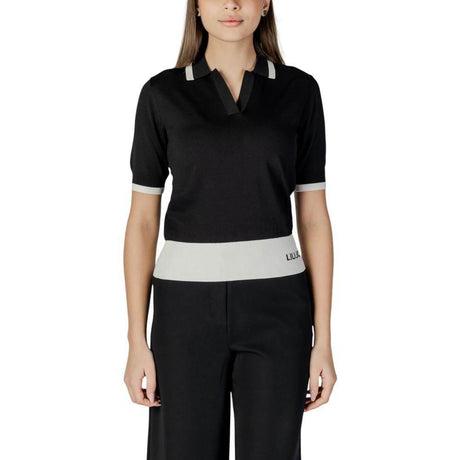 Liu Jo Black And White Viscose Tops & T-Shirt - Hilstor