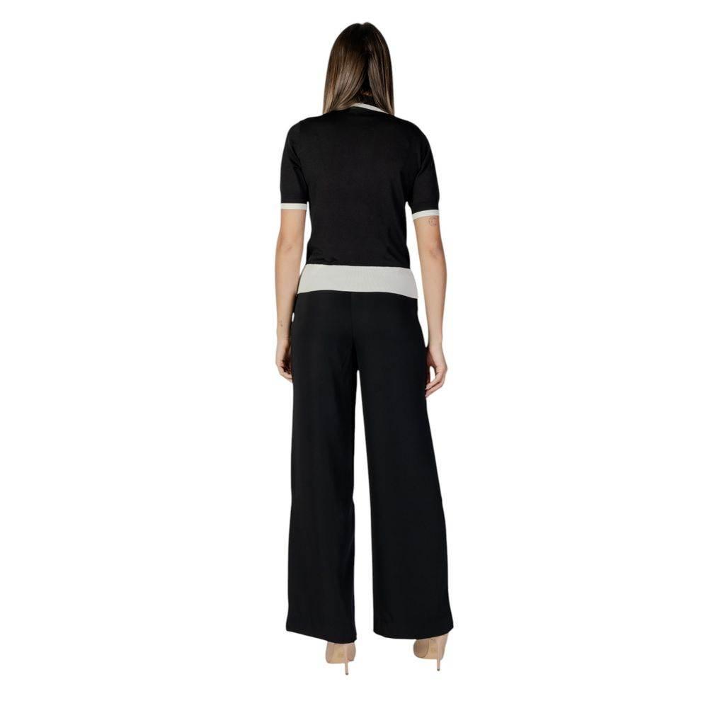 Liu Jo Black And White Viscose Tops & T-Shirt - Hilstor