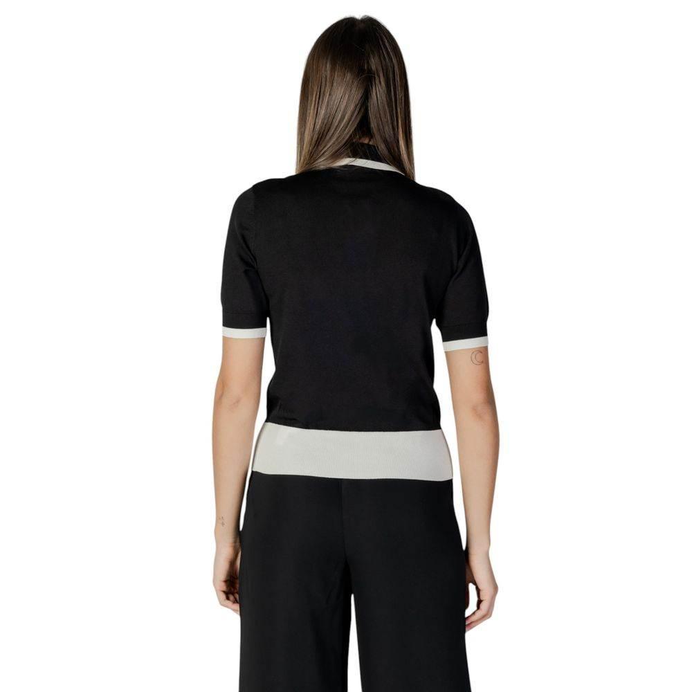 Liu Jo Black And White Viscose Tops & T-Shirt - Hilstor