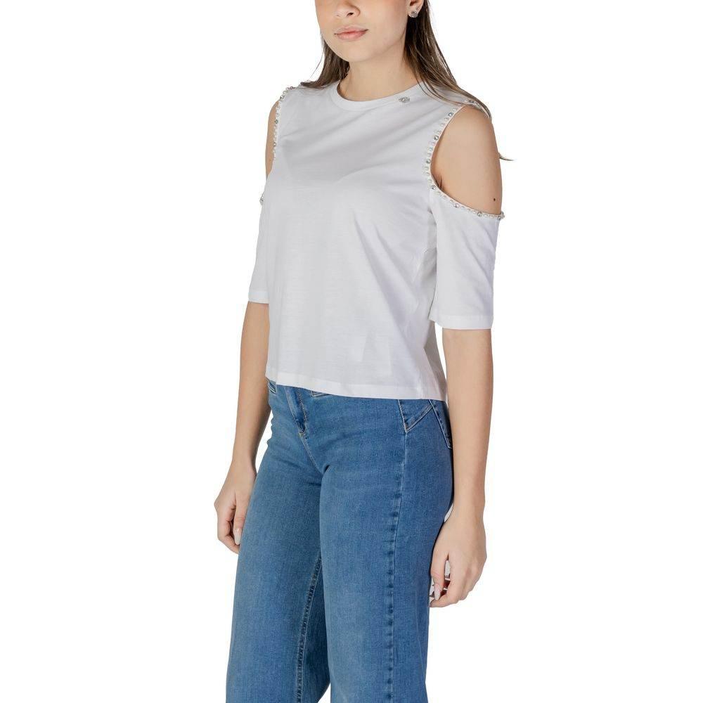 Liu Jo White Cotton Tops & T-Shirt - Hilstor
