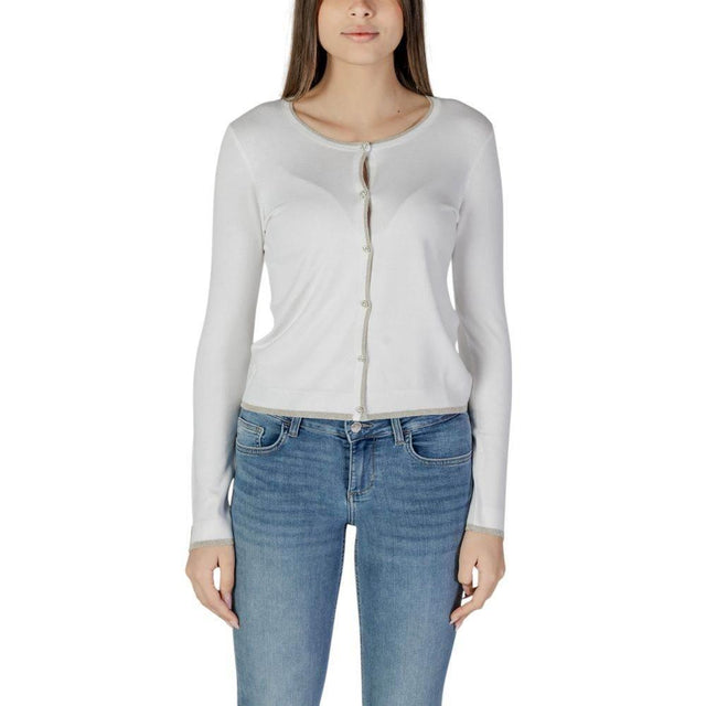 Liu Jo White Viscose Cardigan - Hilstor