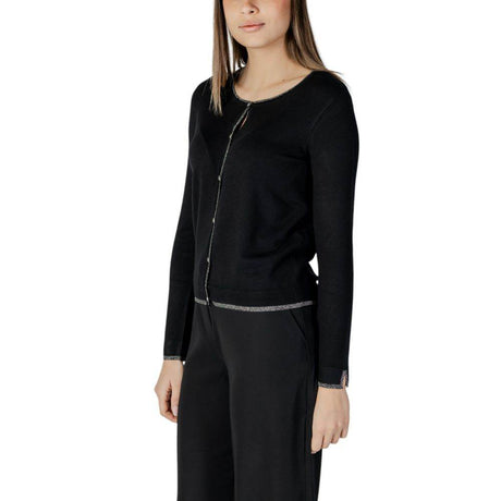 Liu Jo Black Viscose Cardigan - Hilstor