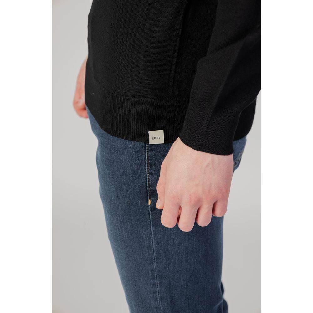 Liu Jo Black Cotton T-Shirt - Hilstor