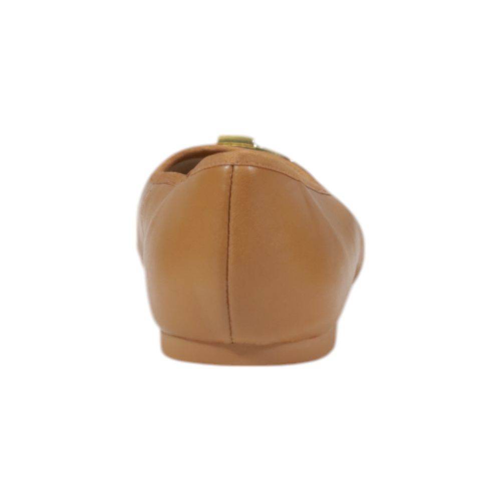 Liu Jo Beige Leather Flat Shoe - Hilstor