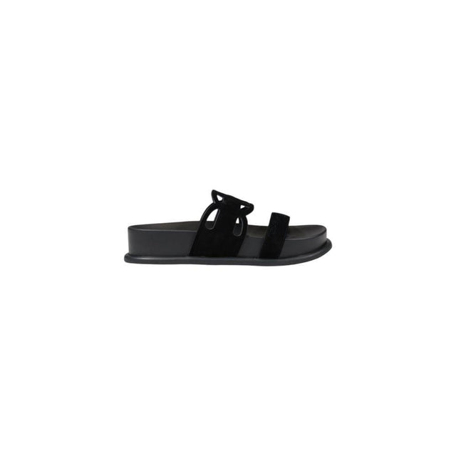 Liu Jo Black Leather Sandal - Hilstor