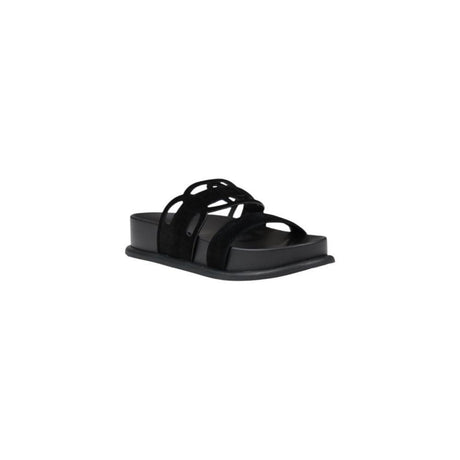 Liu Jo Black Leather Sandal - Hilstor