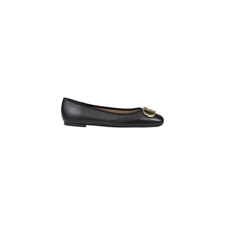Liu Jo Black Leather Flat Shoe - Hilstor