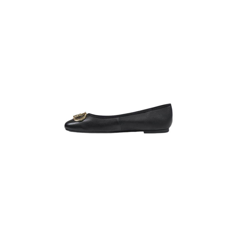 Liu Jo Black Leather Flat Shoe - Hilstor