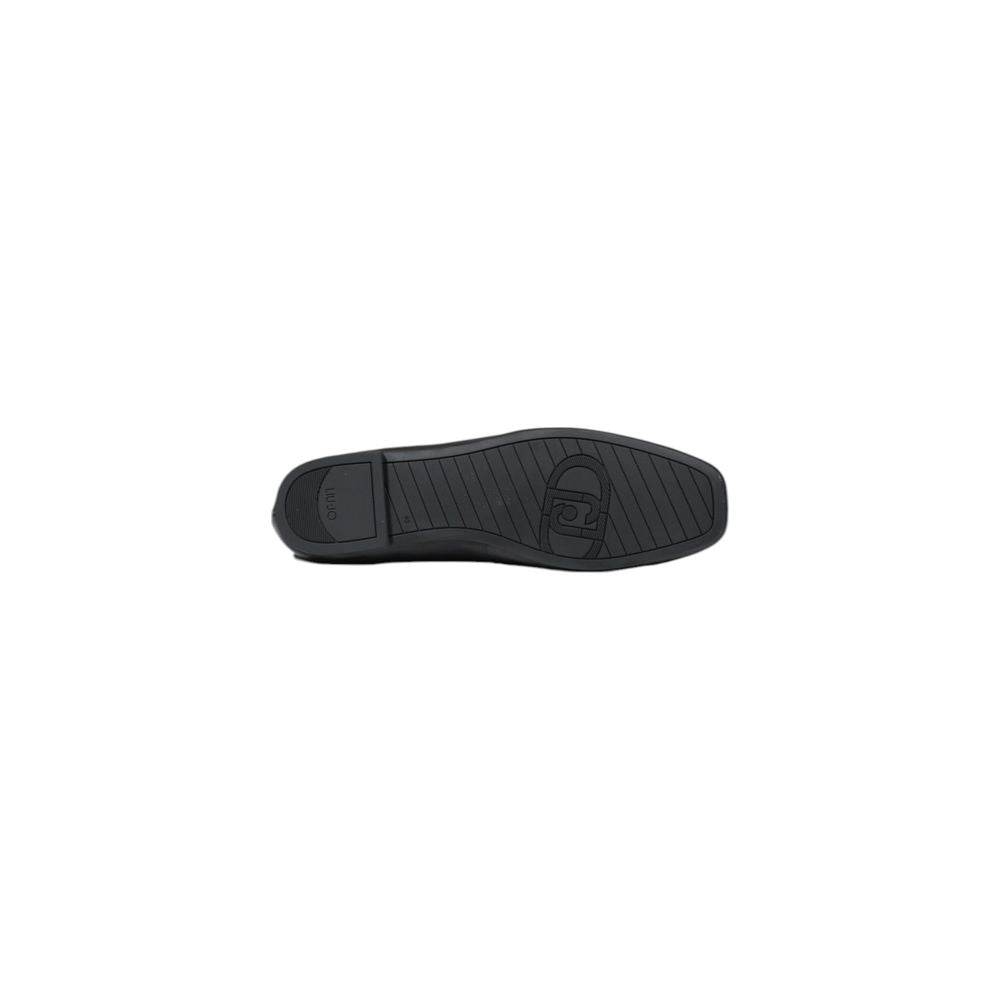 Liu Jo Black Leather Flat Shoe - Hilstor