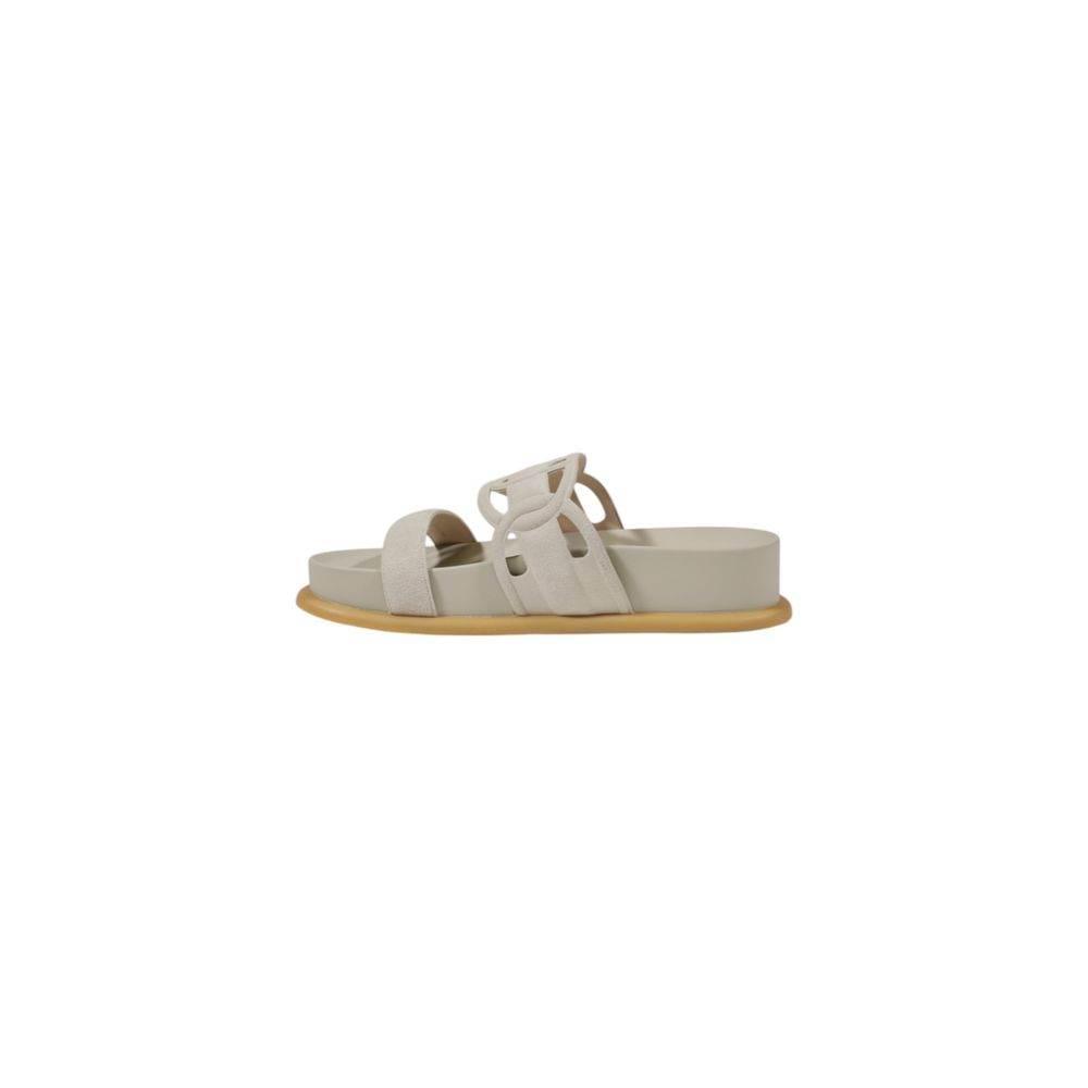 Liu Jo Gray Leather Sandal - Hilstor