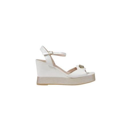 Liu Jo Cream Leather Sandal - Hilstor