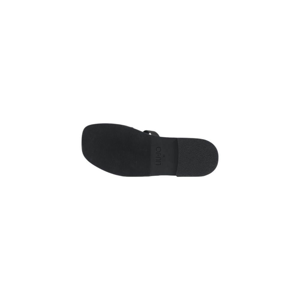 Liu Jo Black Leather Sandal - Hilstor