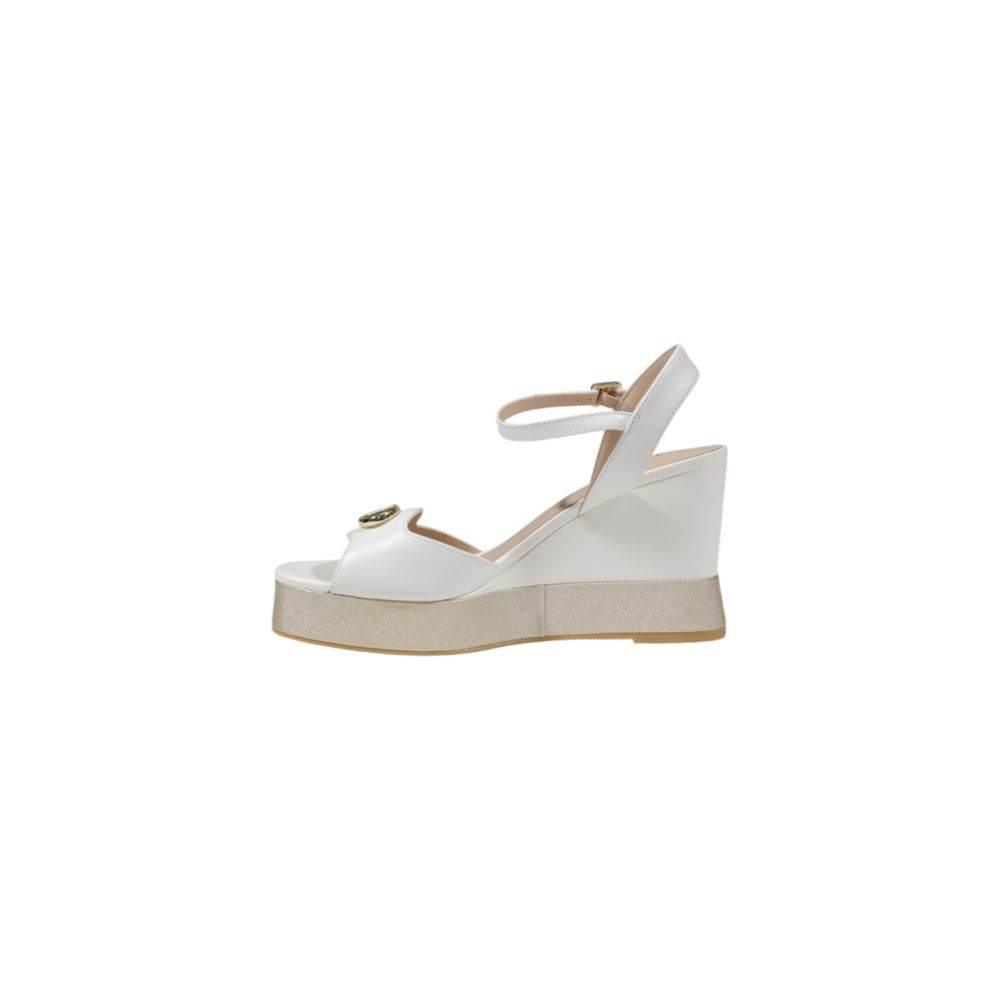 Liu Jo Cream Leather Sandal - Hilstor