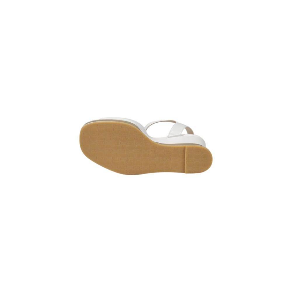 Liu Jo Cream Leather Sandal - Hilstor
