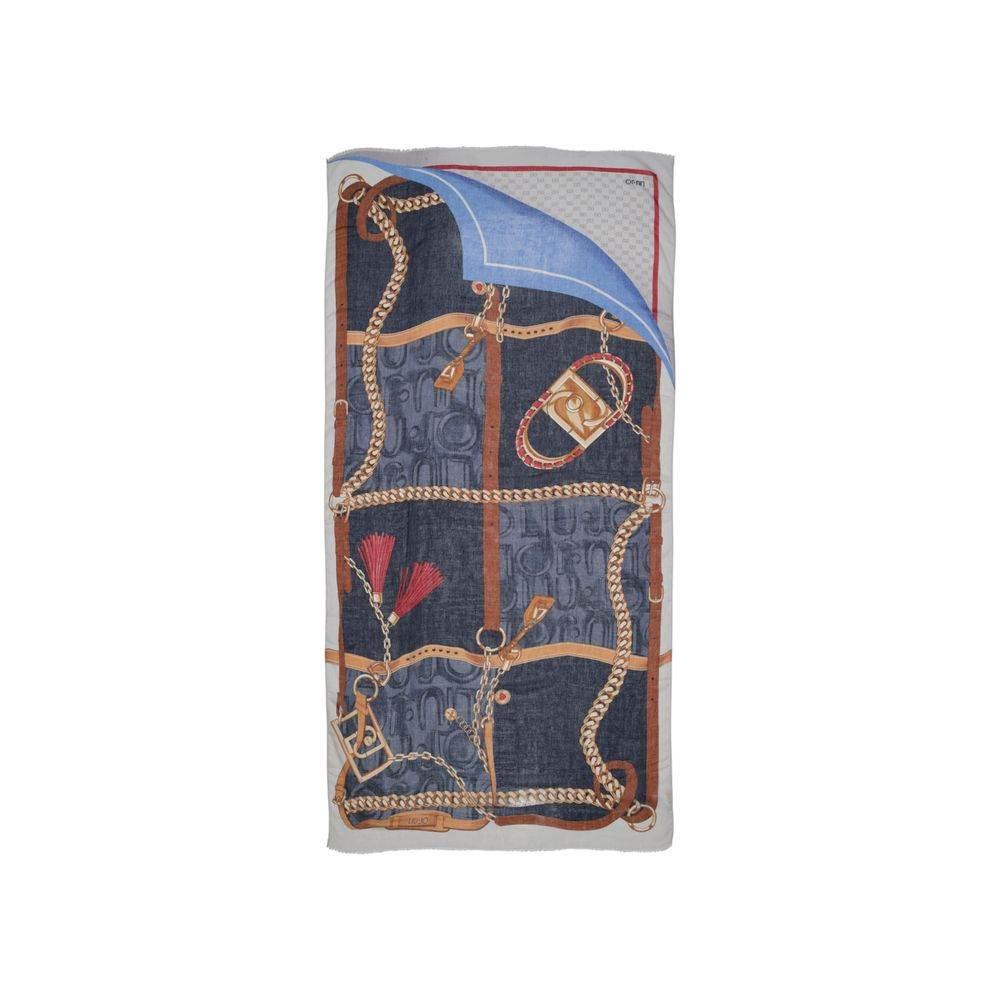 Liu Jo Blue Polyester Scarf - Hilstor