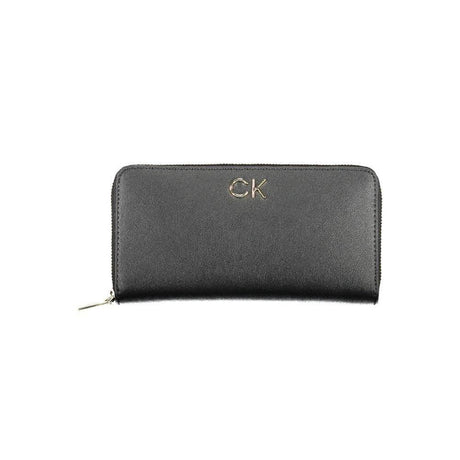 Calvin Klein Black Polyethylene Women Wallet - Hilstor
