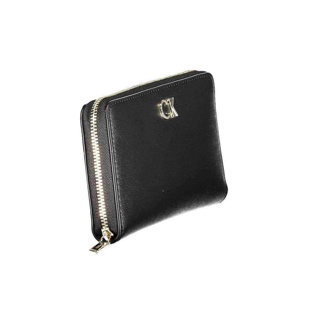 Calvin Klein Black Polyethylene Women Wallet - Hilstor
