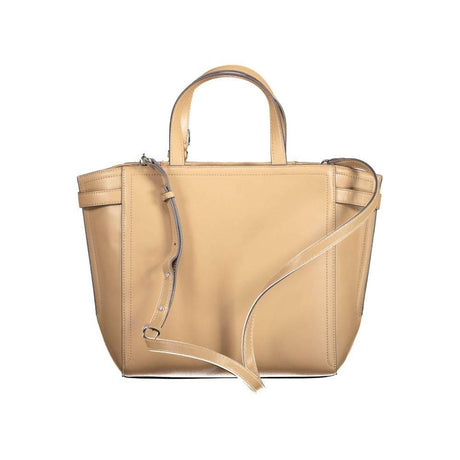 Calvin Klein Brown Polyester Women Handbag - Hilstor