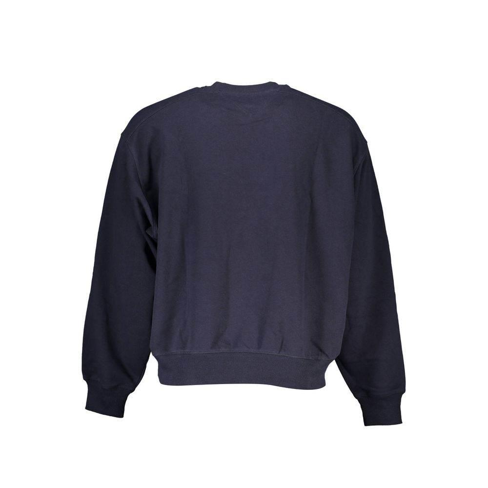 Tommy Hilfiger Chic Blue Crew Neck Sweater with Logo Detail - Hilstor