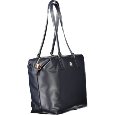 Tommy Hilfiger Blue Polyester Women Handbag - Hilstor