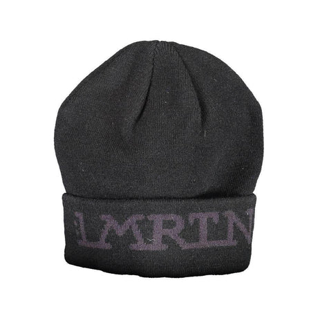 La Martina Black Acrylic Men Cap - Hilstor