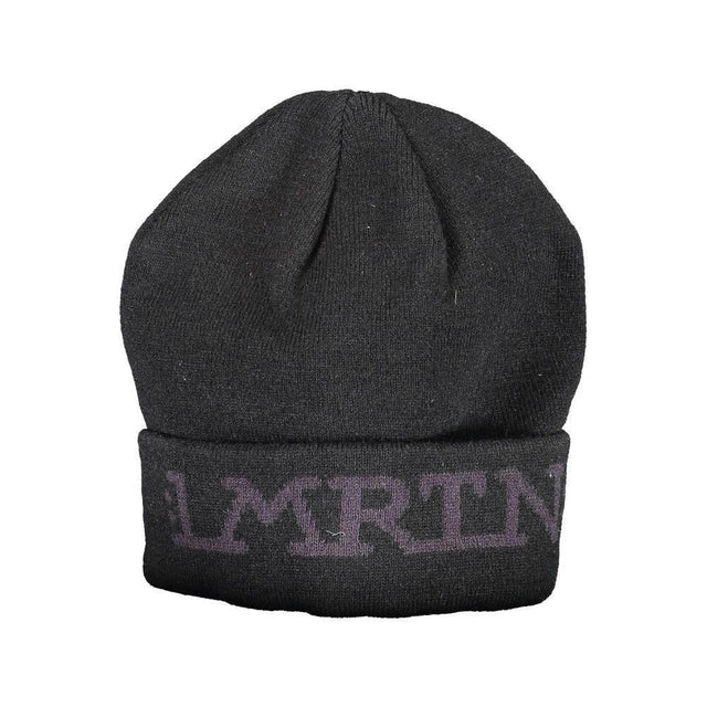 La Martina Black Acrylic Men Cap - Hilstor