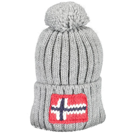 Napapijri Gray Acrylic Men Hat - Hilstor