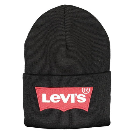Levi's Black Acrylic Men Cap - Hilstor