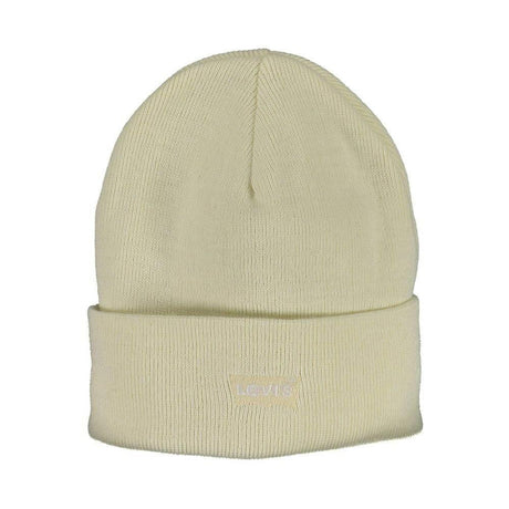 Levi's White Acrylic Women Hat - Hilstor