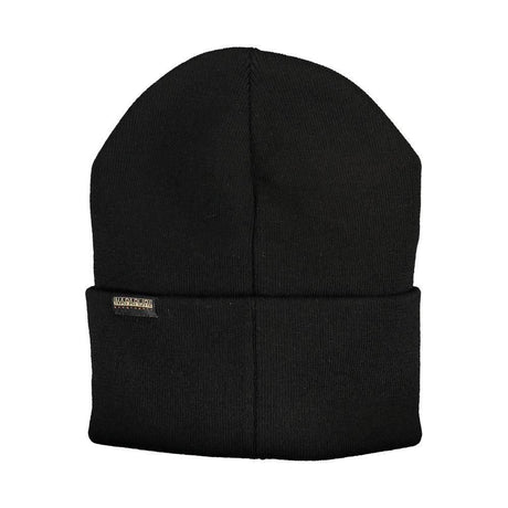 Napapijri Black Acrylic Hats & Cap - Hilstor