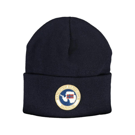Napapijri Blue Acrylic Hats & Cap - Hilstor
