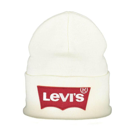 Levi's White Acrylic Hats & Cap - Hilstor