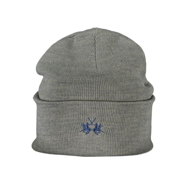 La Martina Gray Polyester Hats & Cap - Hilstor