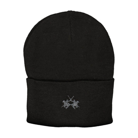 La Martina Black Polyester Hats & Cap - Hilstor